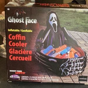 Vintage Skeleton Novelty COFFIN COOLER by FUNworld 1990s Inflatable